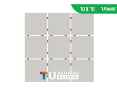 Cerámica Gris Claro 10x10 plancha 30x30 Revestimiento - Tu Azulejo ® com Lider en Azulejos y Cerámicos en Argentina