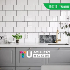 Azulejo Blanco Brillante 15×15 - Lider en Azulejos - Tu Azulejo Lider