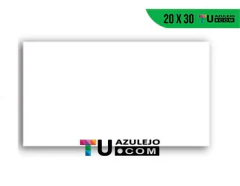 Ceramica Blanca Brillante 20x30 Pared - CAJA 1.5m2 en internet