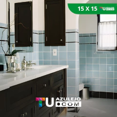 Azulejo Color Celeste 15X15 m2