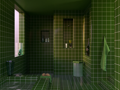 Azulejo Color Verde Botella 15x15 m2
