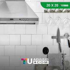 Cerámicas 20×20 Blanco Mate / Satinado x m2 - 2da Calidad - tienda online