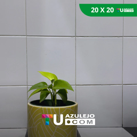 Cerámicas 20×20 Blanco Brillante x m2 Pared