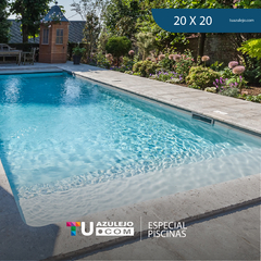 20×20 Blanco Mate / Satinado x m2 Cerámica para Pileta / Piscina - Revestimiento / Ceramica