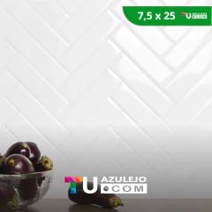 Revestimiento Finlandia Blanco Brillante Subway 7,5 X 25 - Tu Azulejo ® com Lider en Azulejos y Cerámicos en Argentina