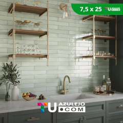 Revestimiento Finlandia Subway Menta 7,5 X 25 - comprar online