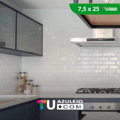 Revestimiento Finlandia Blanco Brillante Subway 7,5 X 25 - tienda online