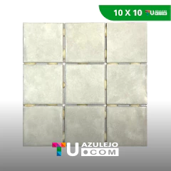 Cerámica Blanca Perlada Brillante 10x10 plancha 30x30 Revestimiento en internet