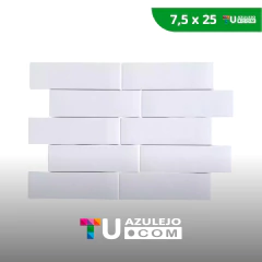 Revestimiento Finlandia Blanco Brillante Subway 7,5 X 25 en internet