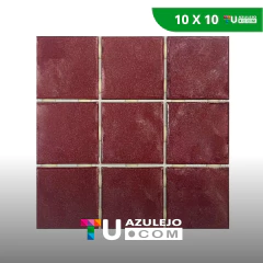 Cerámica Rubi | Bordo Brillante 10x10 plancha 30x30 Revestimiento en internet