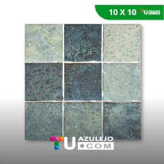 Cerámica 10x10 en Malla 30 x 30 Revestimento 

Phuket green pileta