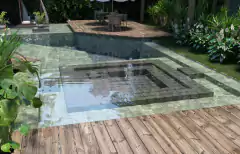 10x10 m2 - Simil Bali Verde Piscina / Pileta - Revestimiento / Cerámica en internet