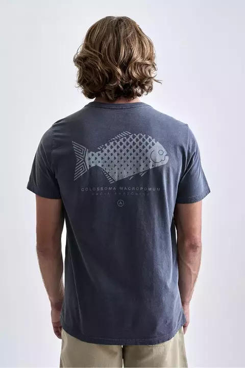 Camiseta Colossoma Stone Azul Midnight