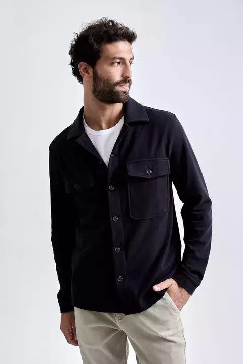 Sobrecamisa Malha Stelvio Preto