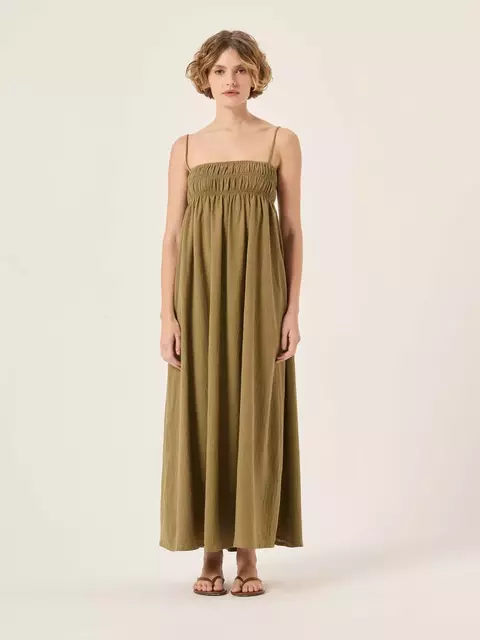 Vestido Tai Ipa Oliva - comprar online