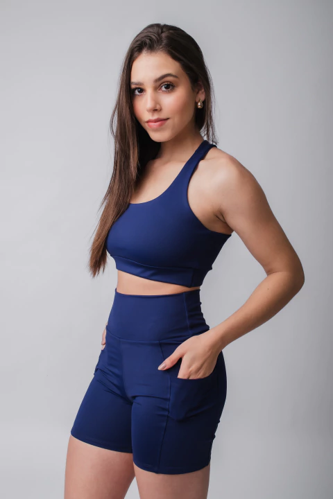 Top Feminino Básico Nadador Azul Marinho - comprar online