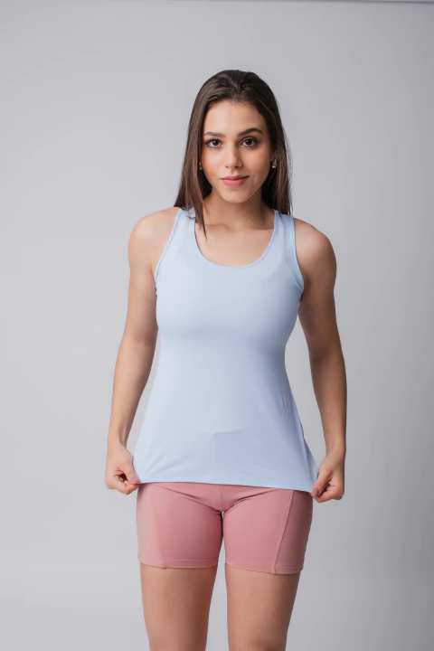 Regata Feminina TherModry Gota Azul Bebê - comprar online
