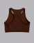 Top Cropped Feminino Run Nadador Com Bolso Marrom Café - comprar online