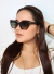 Óculos de Sol Doha Cinza Cristal Feminino