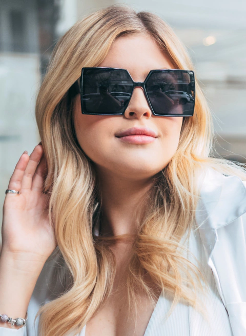 Óculos de Sol Amy Preto Feminino