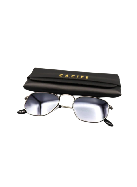 Óculos de Sol Hexagonal Grafite + Case