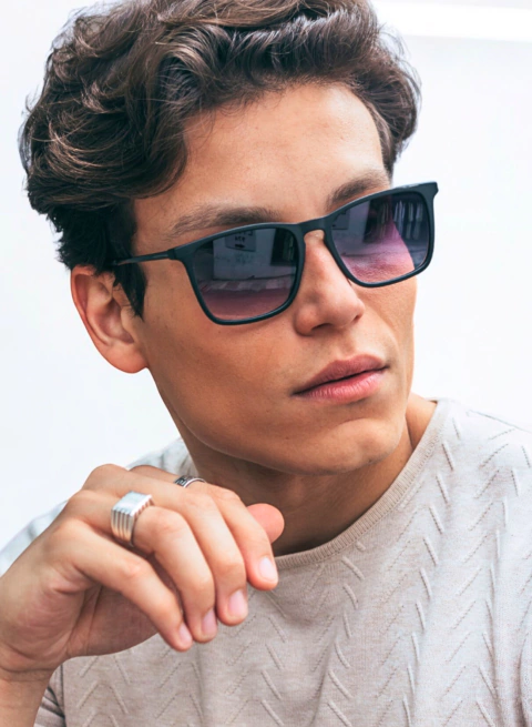 Óculos de Sol Madrid Preto degrade - comprar online