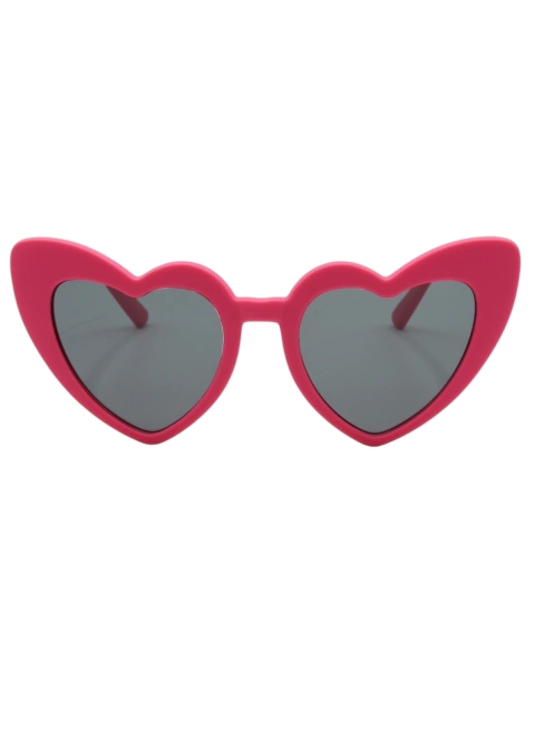 Oculos de Sol Infantil Coração Rosa