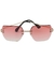 Óculos de Sol Capri Dourado Rosa Degradê