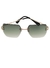 Óculos de Sol Capri Dourado Verde Degradê