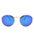 Óculos de Sol Circle Dourado e Azul - Cacife Brand