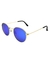 Óculos de Sol Circle Dourado e Azul - comprar online