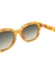 Óculos de Sol Paris Animal Print Laranja - comprar online