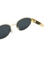 Óculos Dubai - Dourado e preto - Cacife Brand