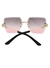 Óculos de Sol Capri Preto Rosa Degradê - comprar online