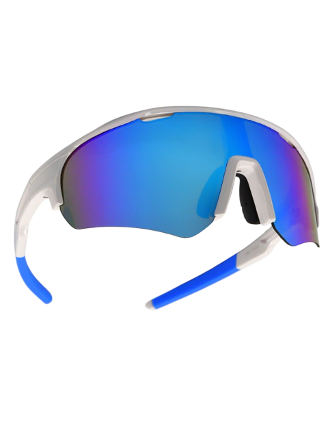 Óculos de Sol Esportivo Vermont Branco e Azul - comprar online