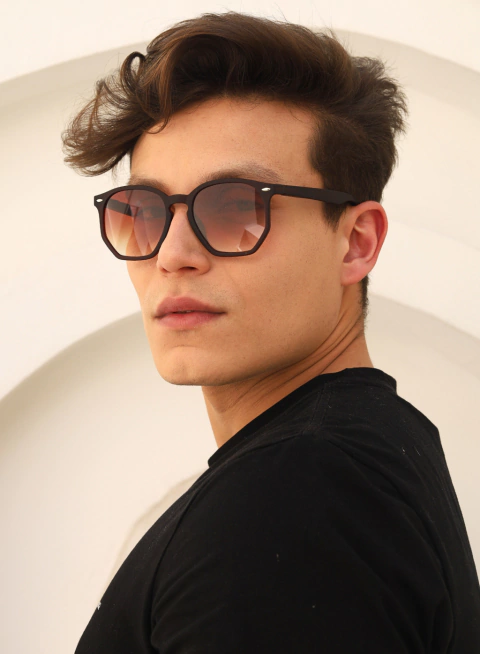 Óculos de Sol Tulum Marrom Degrade - comprar online