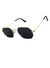 Óculos de Sol Octagonal Dourado e Preto - loja online