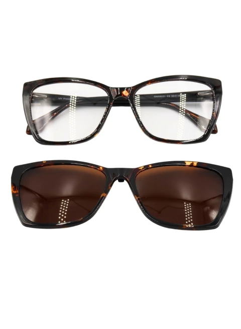 Óculos 2 em 1 Clip on Lisa Animal Print Feminino - comprar online