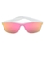 Óculos de Sol Malibu Branco Rosa Espelhado - comprar online
