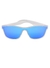Óculos de Sol Malibu Branco Azul Espelhado - comprar online