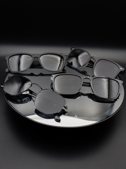 Kit All Black com 4 Óculos de sol FRETE GRÁTIS