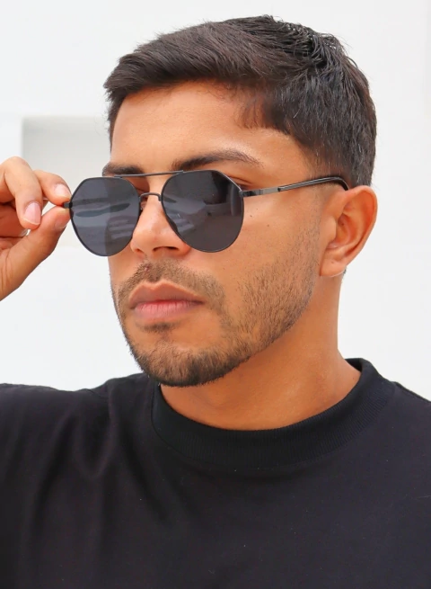 Óculos de Sol Califa Preto - comprar online