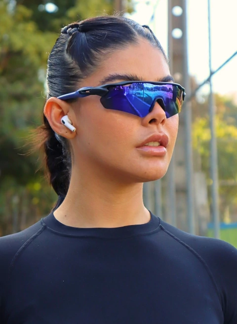 Óculos de Sol Race Preto Azul Espelhado Feminino *Polarizado - comprar online