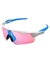 Óculos de Sol Race Azul e Branco Rosa Espelhado na internet