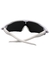 Óculos de Sol Race Branco Prata Espelhado - comprar online