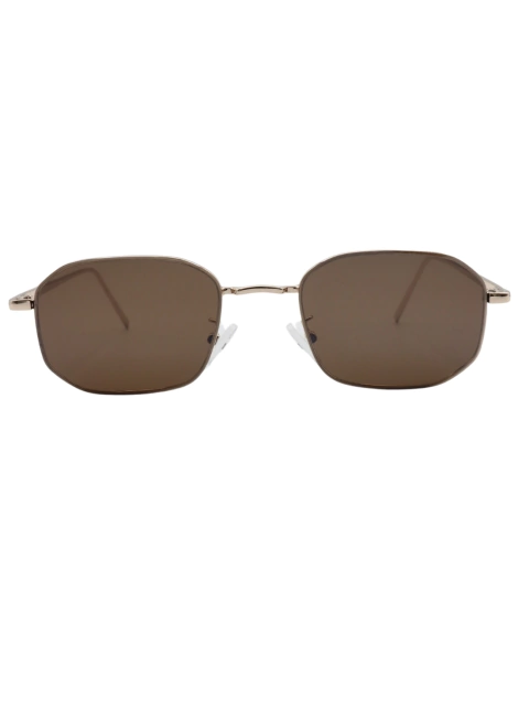 Óculos de Sol Zurique Dourado e Marrom