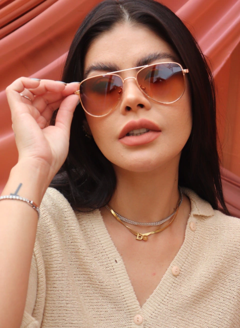 Óculos de Sol Boss Marrom Feminino - comprar online