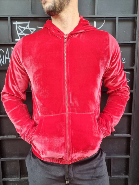 Casaco Veludo VERMELHO