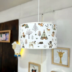 Lampara colgante forrada en internet