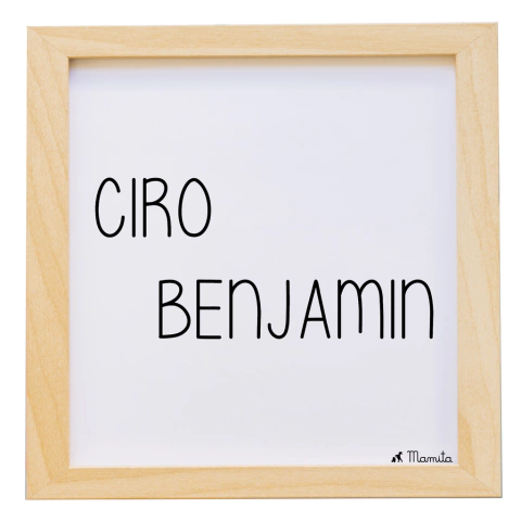 Cuadro Nórdico con nombre